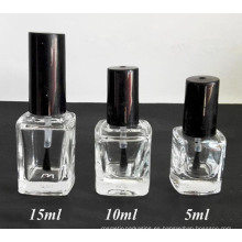 Botella de cristal cosmética cuadrada, botella de cristal del esmalte de uñas (NBG20)